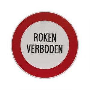 GA104 Roken verboden 18cm rond