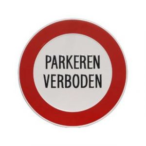 GA103 Parkeren verboden 18cm rond