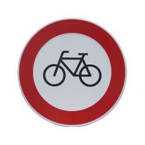GA117 Verbod fiets 18cm rond
