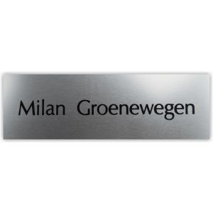 BG-49 zilver 15x5cm
