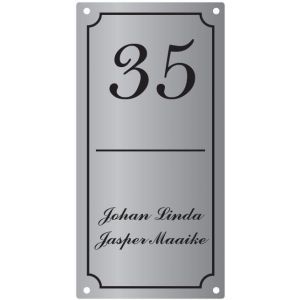 Aluminium naamborden BGA-11 12x24cm