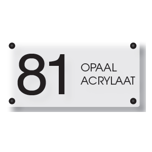 Acrylaat naamborden GM-002 24x12cm