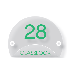 Acrylaat naamborden GM-051  rond 20cm