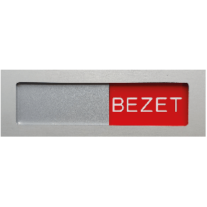 Schuifbordje aluminium mat