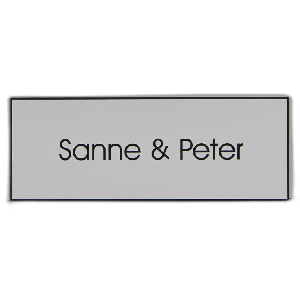 Kunststof naamplaatjes 8x3cm